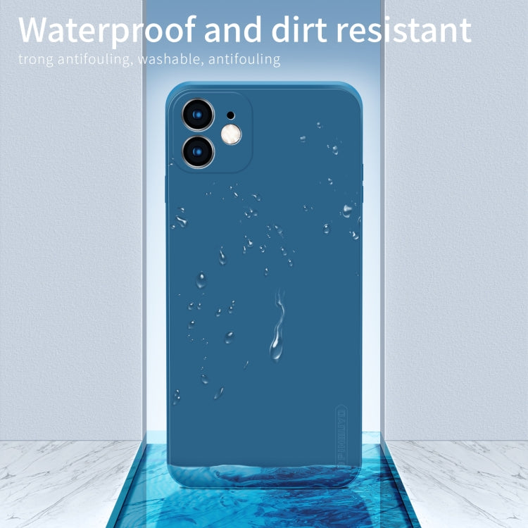 For iPhone 11 PINWUYO Sense Series Liquid Silicone TPU Mobile Phone Case (Blue)