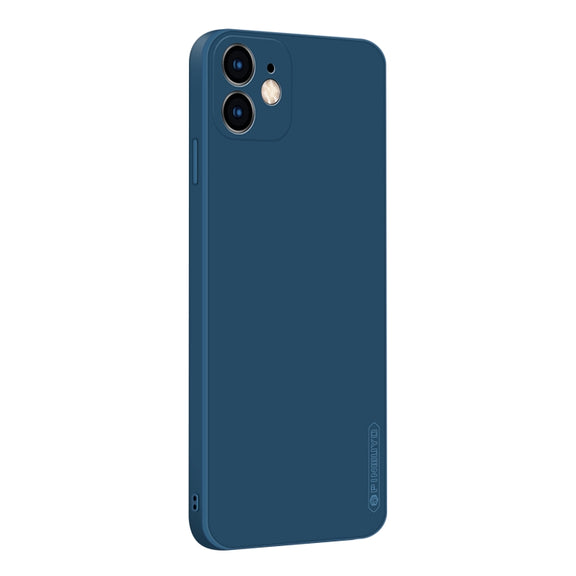 For iPhone 11 PINWUYO Sense Series Liquid Silicone TPU Mobile Phone Case (Blue)