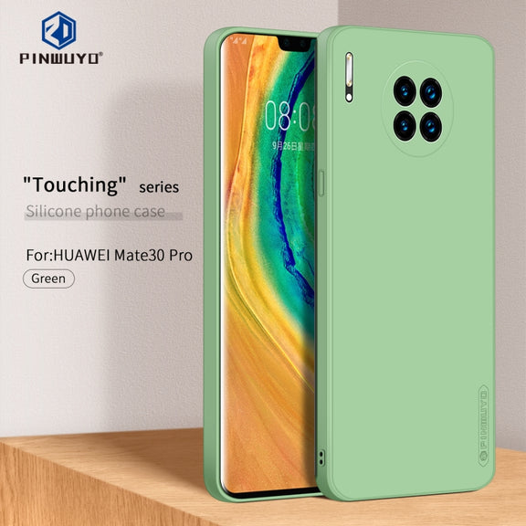 For Huawei Mate 30 Pro PINWUYO Sense Series Liquid Silicone TPU Mobile Phone Case(Green)