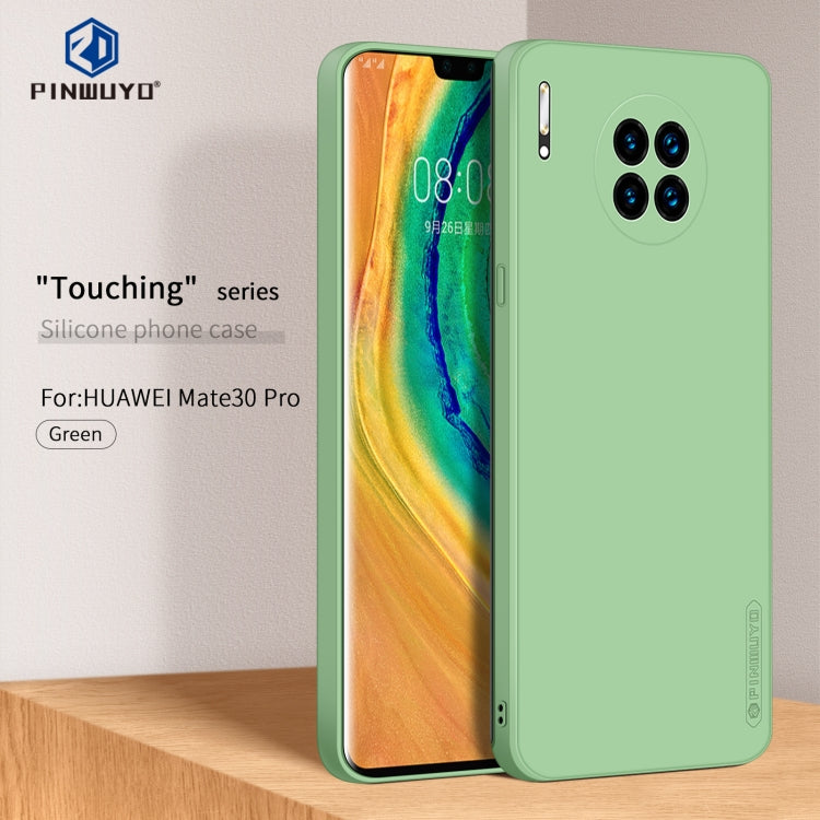 For Huawei Mate 30 Pro PINWUYO Sense Series Liquid Silicone TPU Mobile Phone Case(Green)