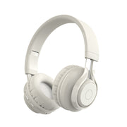 BT06C Cute Wireless Bluetooth 5.0 Headset for Children with Microphone LED Light Suppport Aux-in(Apricot)