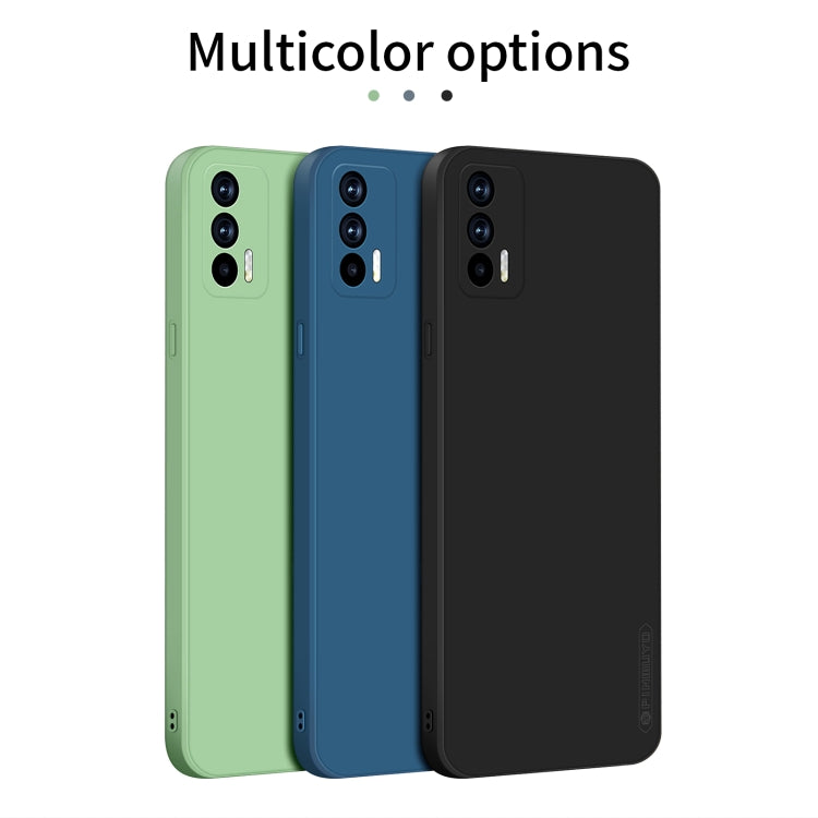 For OPPO Realme GT / GT NEO / Realme Q3 Pro PINWUYO Touching Series Liquid Silicone TPU Shockproof Case(Blue)