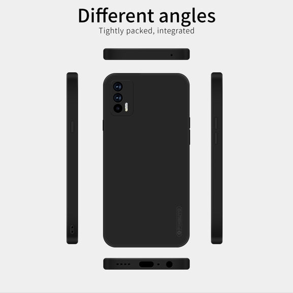 For OPPO Realme GT / GT NEO / Realme Q3 Pro PINWUYO Touching Series Liquid Silicone TPU Shockproof Case(Blue)