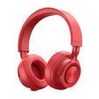 P1 Wireless Bluetooth 5.0 Stereo Soft Leather Earmuffs Foldable Headset Built-in Mic for PC / Cell Phones(Red) - free shipping - PMC TechLife - Order now!