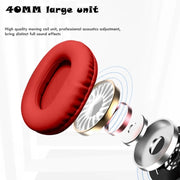 AKZ MAX10 Head-mounted RGB Wireless Bluetooth Music Headset With Microphone, Supports TF Card(Gold)