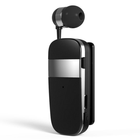 K53 Stereo Wireless Bluetooth Headset Calls Remind Vibration Wear-Clip Driver Auriculares Earphone For Phone(Black)