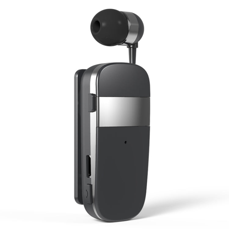 K53 Stereo Wireless Bluetooth Headset Calls Remind Vibration Wear-Clip Driver Auriculares Earphone For Phone(Gray)