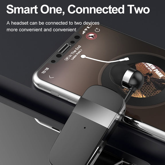 K53 Stereo Wireless Bluetooth Headset Calls Remind Vibration Wear-Clip Driver Auriculares Earphone For Phone(White)