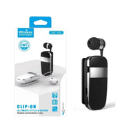K53 Stereo Wireless Bluetooth Headset Calls Remind Vibration Wear-Clip Driver Auriculares Earphone For Phone(White)