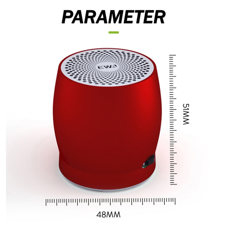 EWA A1 Portable TWS Bluetooth Wireless Speaker IPX5 Water-resistant Support TF Card(Silver)