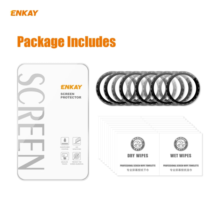 10 PCS For Huawei WATCH 3 Pro 48mm ENKAY Hat-Prince 3D Full Coverage Soft PC Edge + PMMA HD Screen Protector Film