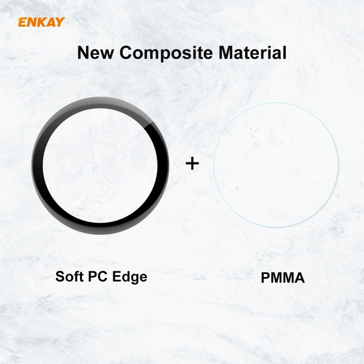 1 PC For Huawei WATCH 3 46mm ENKAY Hat-Prince 3D Full Coverage Soft PC Edge + PMMA HD Screen Protector Film