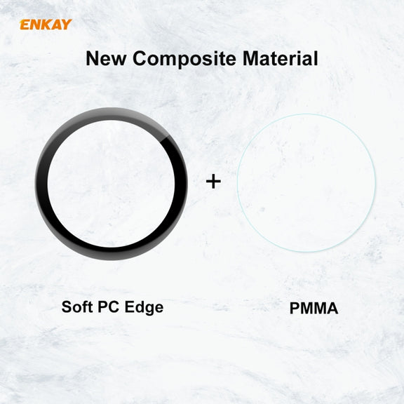 10 PCS For Huawei WATCH 3 46mm ENKAY Hat-Prince 3D Full Coverage Soft PC Edge + PMMA HD Screen Protector Film