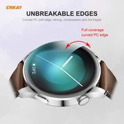10 PCS For Huawei WATCH 3 46mm ENKAY Hat-Prince 3D Full Coverage Soft PC Edge + PMMA HD Screen Protector Film