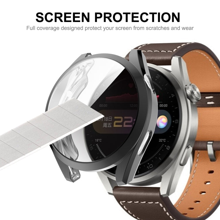 For Huawei Watch 3 Pro 48mm ENKAY Hat-Prince Full Coverage Transparent Soft Case TPU HD Clear Cover(Rose Gold) - Watch Cases by ENKAY