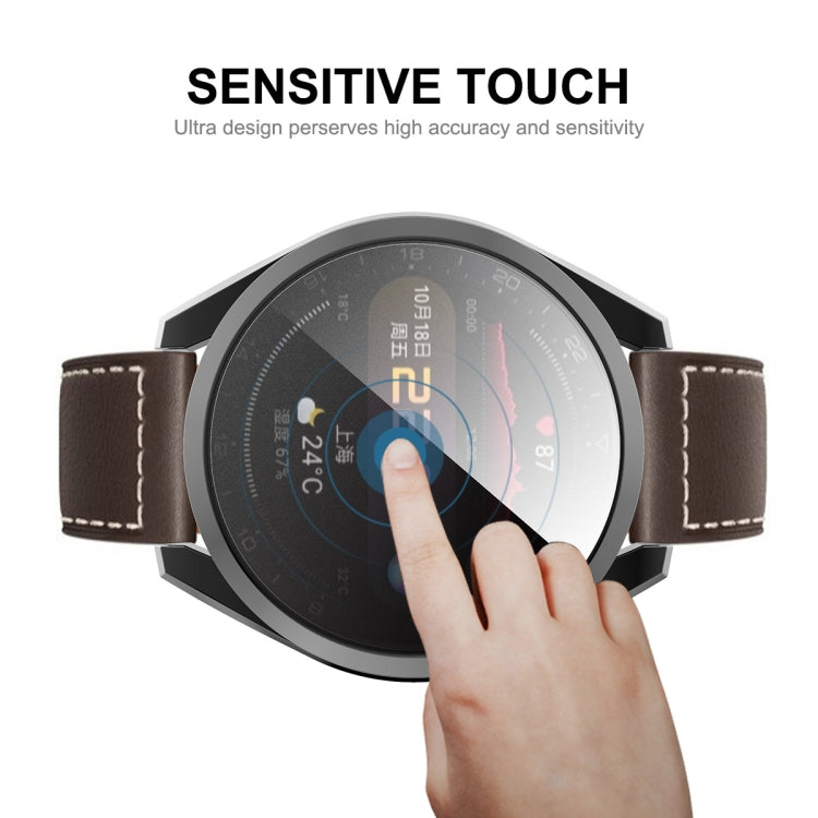 For Huawei Watch 3 Pro 48mm ENKAY Hat-Prince Full Coverage Transparent Soft Case TPU HD Clear Cover(Rose Gold) - Watch Cases by ENKAY