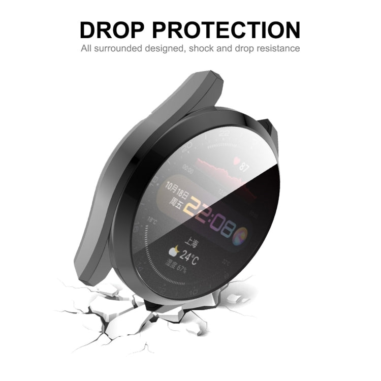 For Huawei Watch 3 Pro 48mm ENKAY Hat-Prince Full Coverage Transparent Soft Case TPU HD Clear Cover(Rose Gold) - Watch Cases by ENKAY