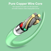 ENKAY Hat-Prince ENK-CB209 PD 20W 3A Type-C to 8 Pin Silicone Data Sync Fast Charging Cable, Cable Length: 1.2m(Purple)