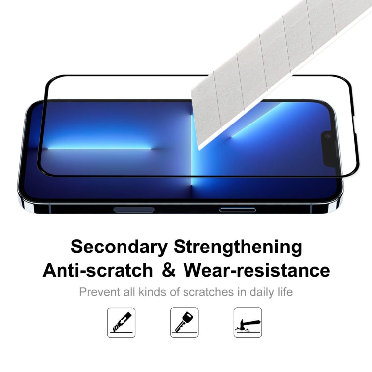 For iPhone 13 Pro Max 5pcs ENKAY Hat-Prince Full Glue 0.26mm 9H 2.5D Tempered Glass Screen Protector Full Coverage Film