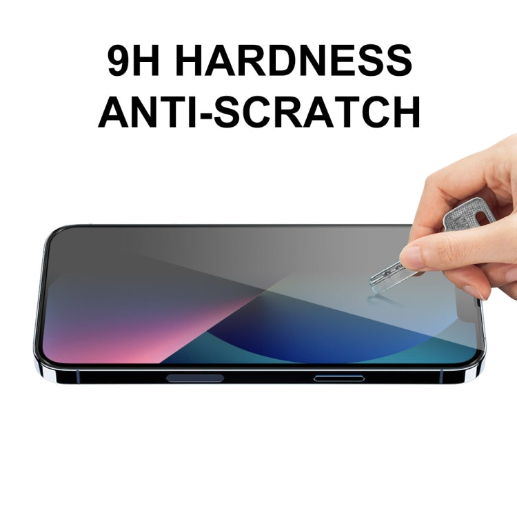 For iPhone 13 mini 2pcs ENKAY Hat-Prince Full Coverage 28 Degree Privacy Screen Protector Anti-spy Tempered Glass Film