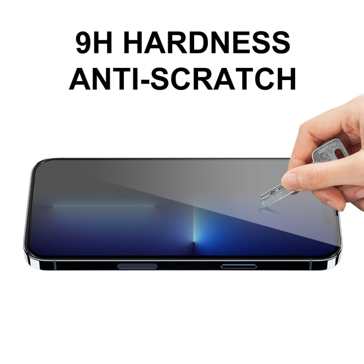 For iPhone 13 Pro Max 2pcs ENKAY Hat-Prince Full Coverage 28 Degree Privacy Screen Protector Anti-spy Tempered Glass Film