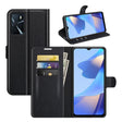 For OPPO A16 Litchi Texture Horizontal Flip Protective Case with Holder & Card Slots & Wallet(Black) - OPPO Cases by PMC TechLife | Online Shopping South Africa | PMC TechLife