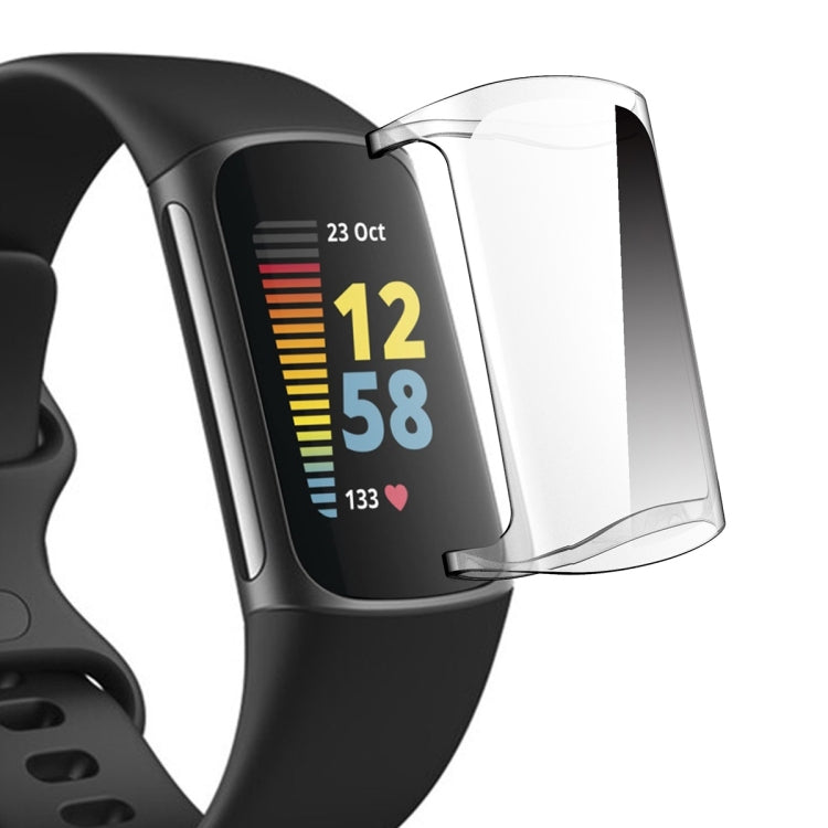 For Fitbit Charge 5 / Charge 6 ENKAY Hat-Prince Full Coverage Transparent Soft Case TPU HD Clear Cover - Watch Cases by ENKAY