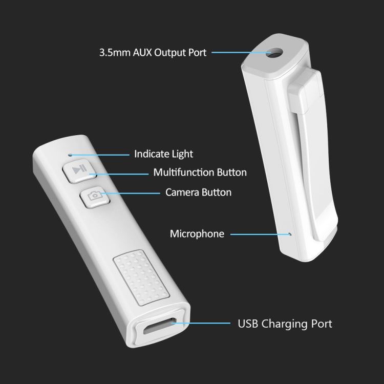 BT4864 Car Bluetooth 5.0 Audio Receiver with Camera Function