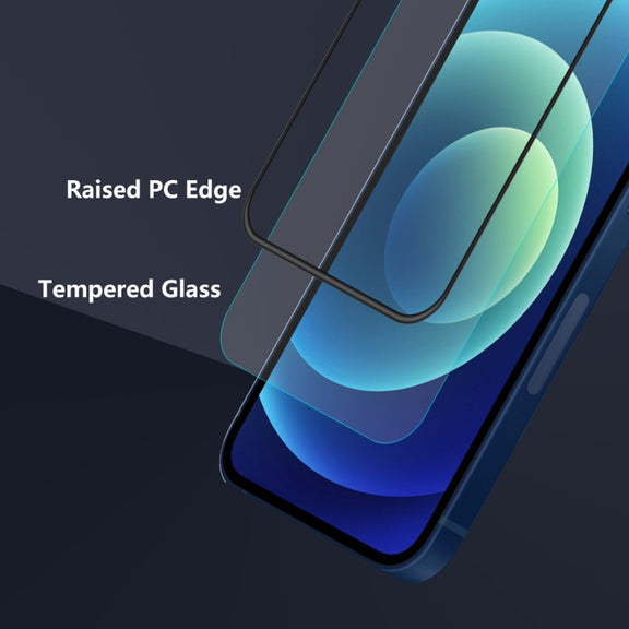 For iPhone 13 Pro Max 2pcs ENKAY Hat-Prince Anti-drop Full Glue Tempered Glass Full Screen Film Anti-fall Protector