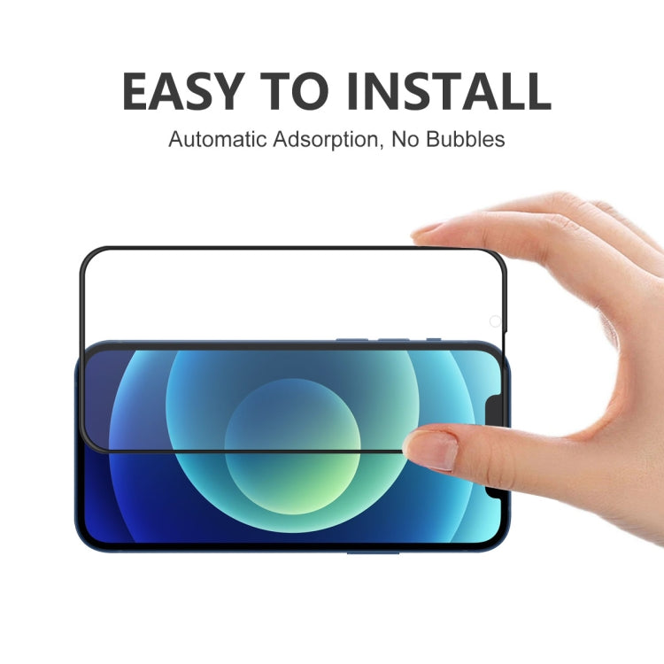 For iPhone 13 Pro Max 2pcs ENKAY Hat-Prince Anti-drop Full Glue Tempered Glass Full Screen Film Anti-fall Protector