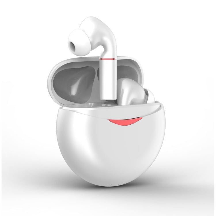 T&G T50 Sport TWS Bluetooth Earphone HIFI Noise Canceling Handfree Earbuds with Microphone(White)
