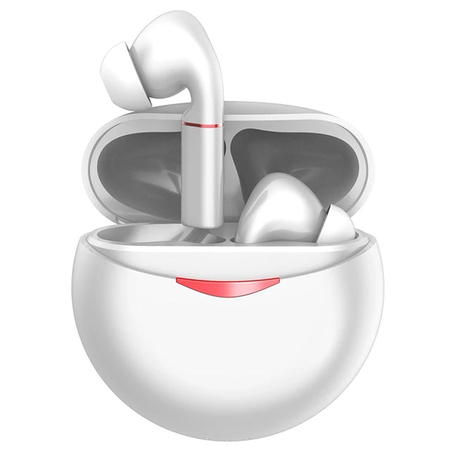 T&G T50 Sport TWS Bluetooth Earphone HIFI Noise Canceling Handfree Earbuds with Microphone(White)