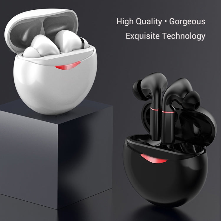 T&G T50 Sport TWS Bluetooth Earphone HIFI Noise Canceling Handfree Earbuds with Microphone(White)