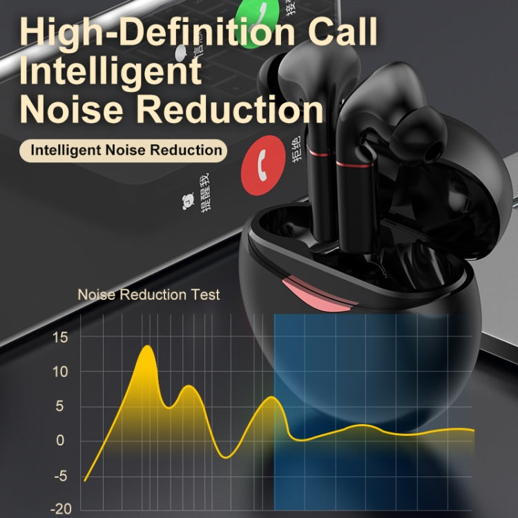 T&G T50 Sport TWS Bluetooth Earphone HIFI Noise Canceling Handfree Earbuds with Microphone(White)