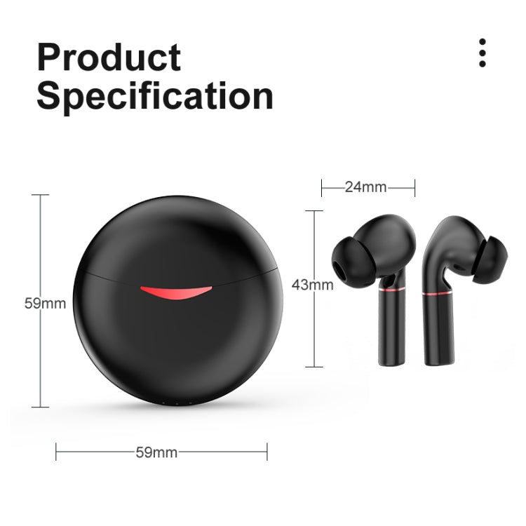 T&G T50 Sport TWS Bluetooth Earphone HIFI Noise Canceling Handfree Earbuds with Microphone(White)