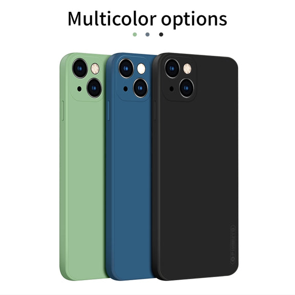 For iPhone 13 PINWUYO Touching Series Liquid Silicone TPU Shockproof Case(Green)