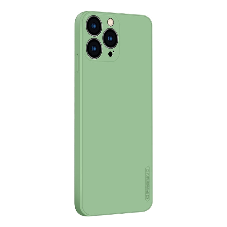 For iPhone 13 Pro Max PINWUYO Touching Series Liquid Silicone TPU Shockproof Case (Green)
