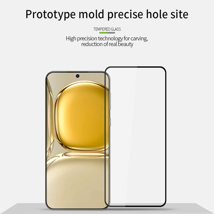 For Huawei P50 PINWUYO 9H 2.5D Full Screen Tempered Glass Film(Black)