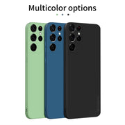 For Samsung Galaxy S21 Ultra 5G PINWUYO Touching Series Liquid Silicone TPU Shockproof Case(Blue)
