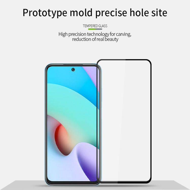 For Xiaomi Redmi 10 MOFI 9H 2.5D Full Screen Tempered Glass Film(Black)