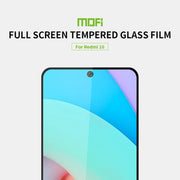 For Xiaomi Redmi 10 MOFI 9H 2.5D Full Screen Tempered Glass Film(Black)