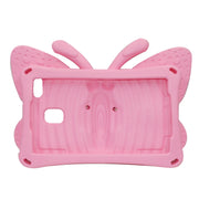 For Amazon Kindle Fire HD 8 2020 Butterfly Bracket Style EVA Children Falling Proof Cover Protective Case(Pink)