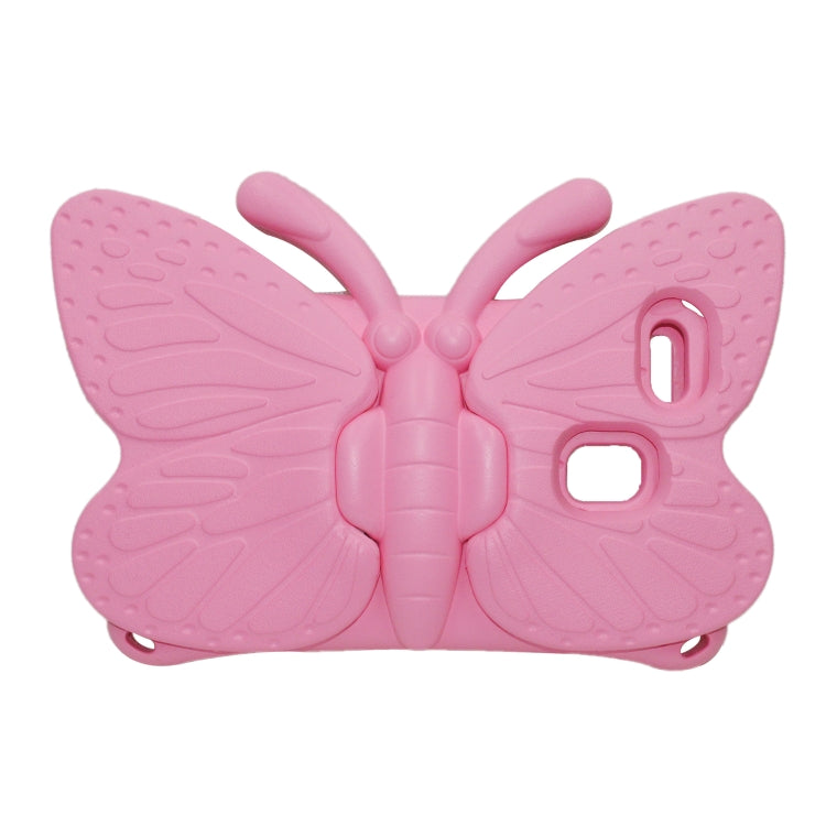 For Amazon Kindle Fire HD 8 2020 Butterfly Bracket Style EVA Children Falling Proof Cover Protective Case(Pink)