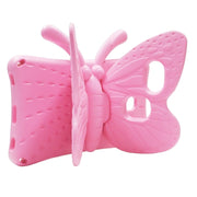 For Amazon Kindle Fire HD 8 2020 Butterfly Bracket Style EVA Children Falling Proof Cover Protective Case(Pink)