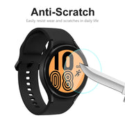 2 PCS For Samsung Galaxy Watch4 44mm ENKAY Hat-Prince Crystal Screen Protector Anti-scratch Watch Film