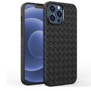 For iPhone 13 Pro Full Coverage Woven Shockproof TPU Case (Black)