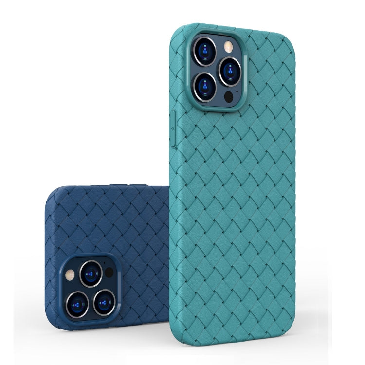 For iPhone 13 Pro Full Coverage Woven Shockproof TPU Case (Black)