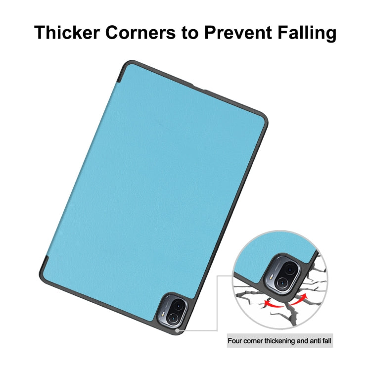 For Xiaomi Mi Pad 5 / 5 Pro ENKAY Custer Texture Horizontal Flip PU+PC Leather Case with Three-folding Holder & Sleep / Wake-up Function(Black)