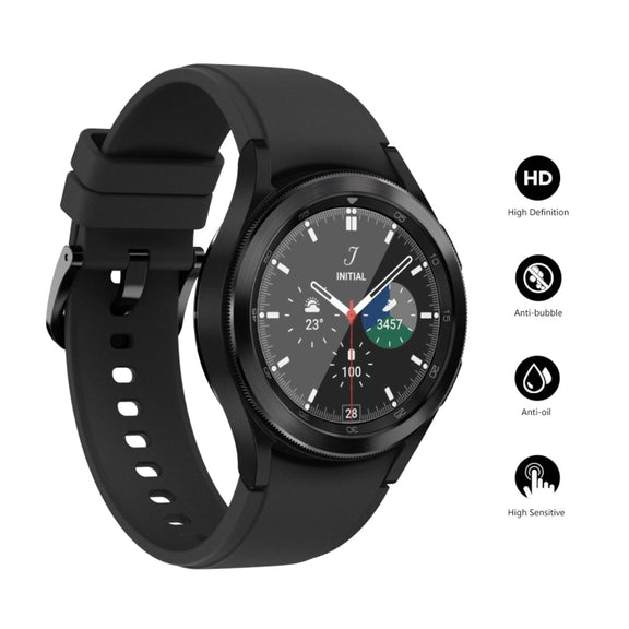 1 PCS For Samsung Galaxy Watch4 Classic 46mm ENKAY Hat-Prince Full Screen Coverage Without Warping Edge TPU Soft Film