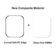 2 PCS ENKAY Hat-Prince 3D Full Coverage Soft PC Edge + PMMA HD Screen Protector Film For Apple Watch Series 7 45mm